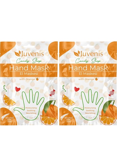 Juvenis Candy Portakallı El Maskesi 2li Paket
