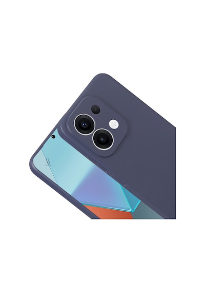Xiaomi Redmi 15c İle Uyumlu Kılıf Soft Yumuşak Telefon Kılıfı Ve Temperli Cam Ekran Koruyucu Lacivert