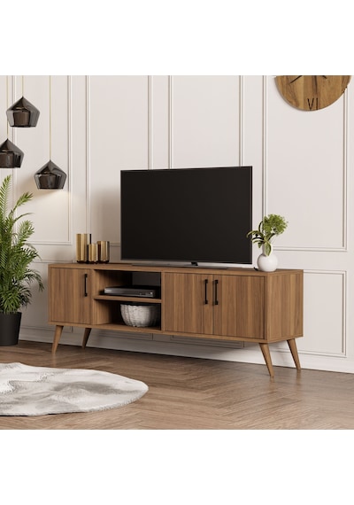 Mezza 1582 Exxen 150 Cm (Ahşap Ayaklı) Tv Üni̇tesi̇ Ürgüp Rengi