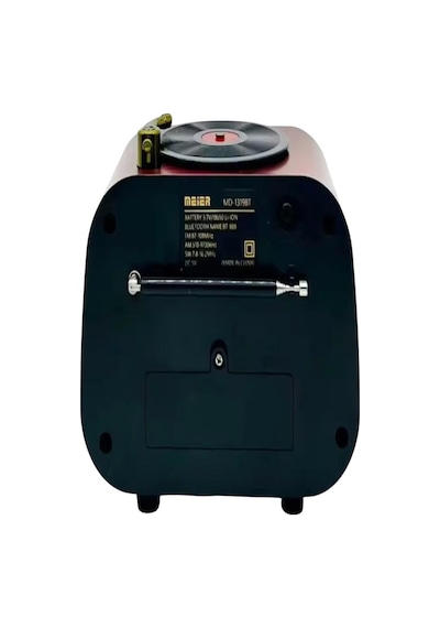 Nostaljik Gramofon Görünümlü Fm Radyo Retro Ahşap Bluetooth Hoparlör