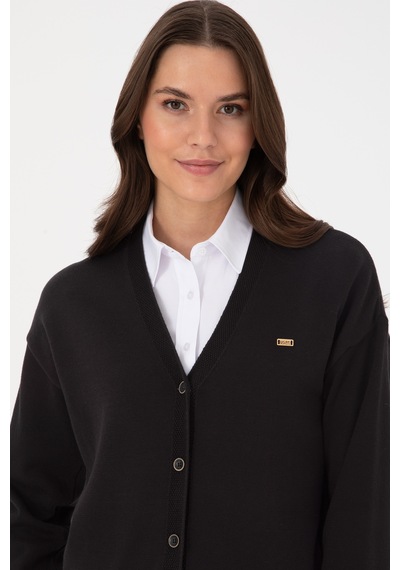 U.S. Polo Assn. U.s. Polo Assn. Kadın Siyah Hırka Triko 50317680-vr046