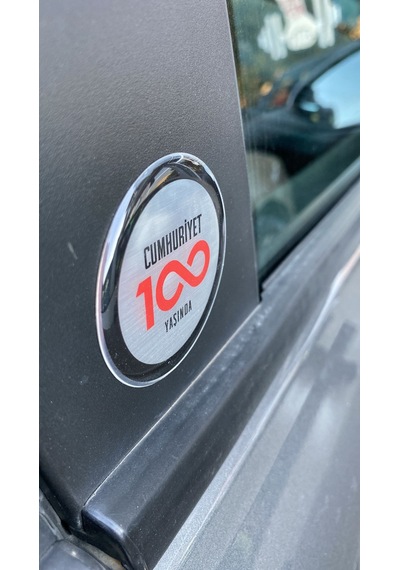 Cumhuriyet 100 Yaşında Silikon Logo 1 Adet