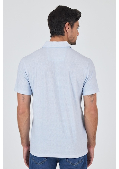 Koyu Mavi Polo Yaka Kısa Kol Cepsiz Slim Fit Classic Tişört 1011250176 Koyu Mavi
