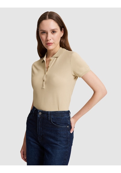 Pierre Cardin Kadın Bej Tişört Basic 50325456-vr011
