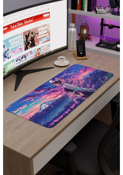 Kimetsu No Yaiba Anime V2 - 70x30 Xl Gaming Kauçuk Kaymaz Taban Mouse Pad Fare Altlığı