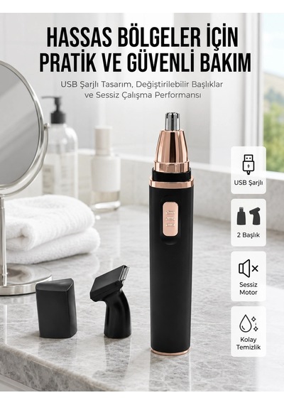 Usb Sarjlı Tı Raş Makinesi Usb Sarjlı Traş Makinesi Uzun Ömürlü 1.5 Saat