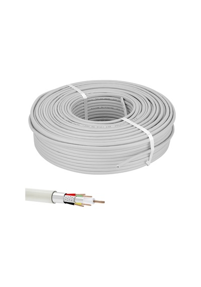 Cctv Kamera Kablosu 4+1 4x0.22 100 Metre Folyolu Lüks Eyfel Ef-c400