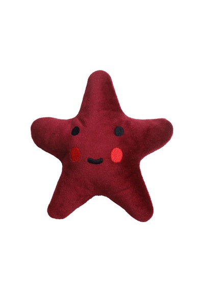 Mata Dogs Star 1 Sesli Peluş Nakışlı Küçük Irk ve Yavru Köpek Oyuncağı 13 CM