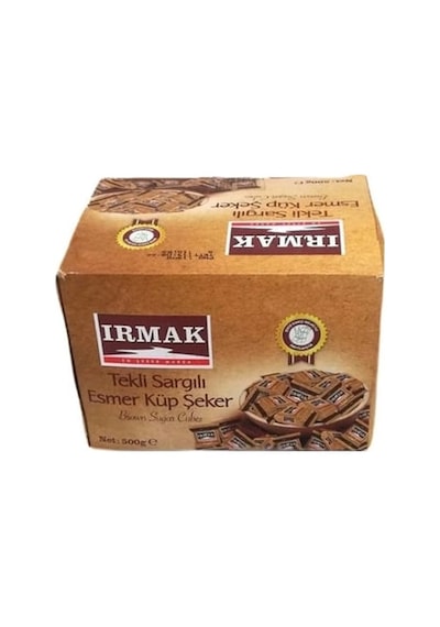 Irmak 500 Gr Esmer Tekli Sargılı Küp Şeker 12'li Paket