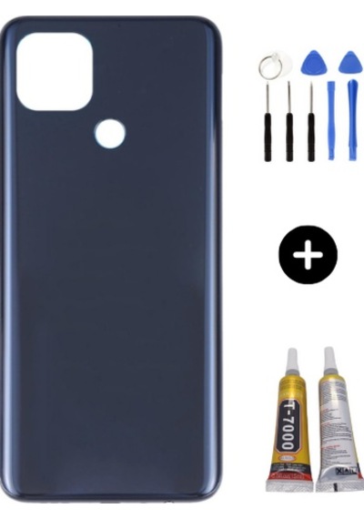 Oppo A15s Uyumlu Arka Pil Kapağı Siyah + Montaj Seti Çok Renkli