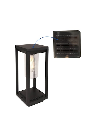 Forlife 60 Watt Rustik Tasarımlı Solar Alüminyum Bollard Aydınlatma Armatürü Fl-3304