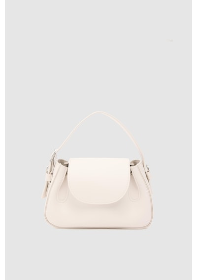 Shule Bags Lover Oval Çapraz Çanta Krem Krem