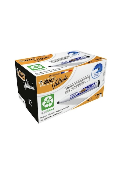 BIC VEL1701 TAHTA KALEM YUV.UÇ 12 Lİ SİYAH