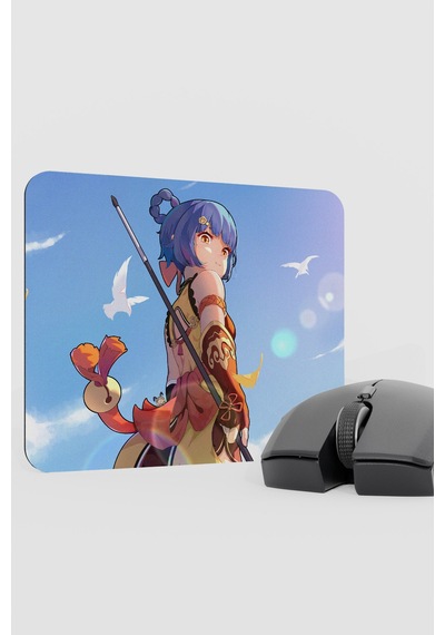 Xiangling Genshin Impact Anime Oyuncu V2 - 22x18 Gaming Mouse Pad Fare Altlığı