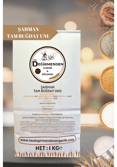 Şahman Tam Buğday Unu - 1 Kilo