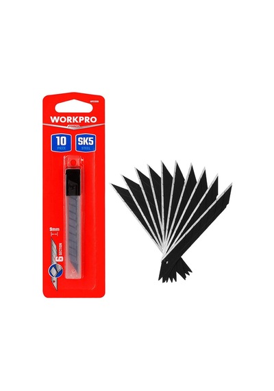 Workpro Wp212018 9mm 30 Açılı 10 Lu Maket Bıçağı Yedeği