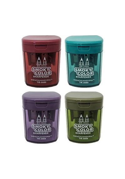 E&d Art Smoky Colors Çift Gözlü Hazneli Kalemtraş - 1 Adet / 3085