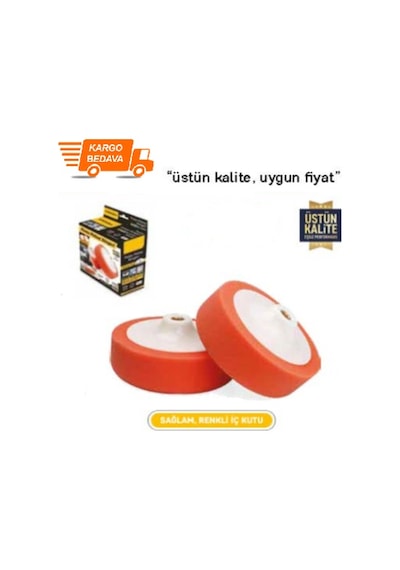 Polisaj Pasta Süngeri 150 Mm Turuncu Yumuşak