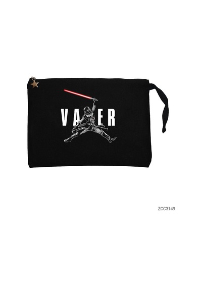 Zepplin Giyim Air Vader Siyah Clutch Astarlı Cüzdan / El Çantası Siyah