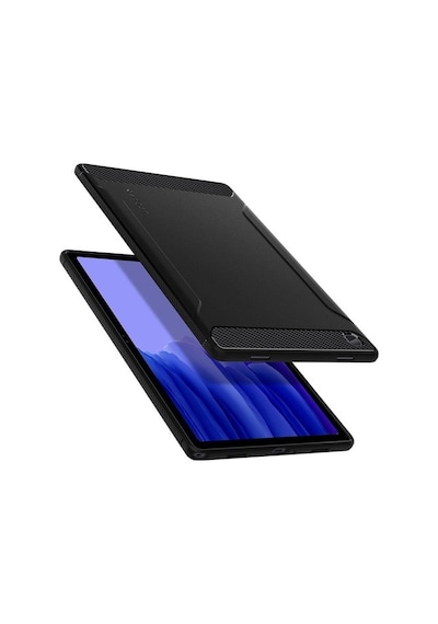 Galaxy Tab A7 Kılıf Uyumlu Spigen Rugged Armor - Black
