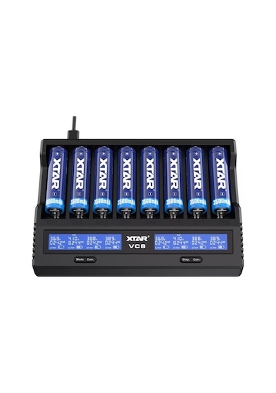 Xtar Vc8 Sekizli Li-ion / Nı-cd / Nı-mh Pil Şarj Cihazı