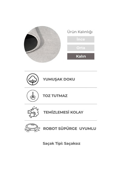 Oval Puffy Yumuşak Peluş Halı , Kaymaz, Yıkanabilir, Antre, Hol, Mutfak, Makyaj Masası Önü Halısı Gri