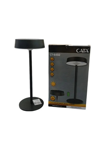 Cata Ct8450 Dubaı Solar Sarjlı Masa Lambası Siyah