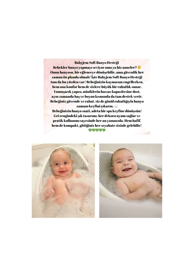 Babyjem Soft Banyo Desteği Bebek Yıkama Yardımcısı Pembe