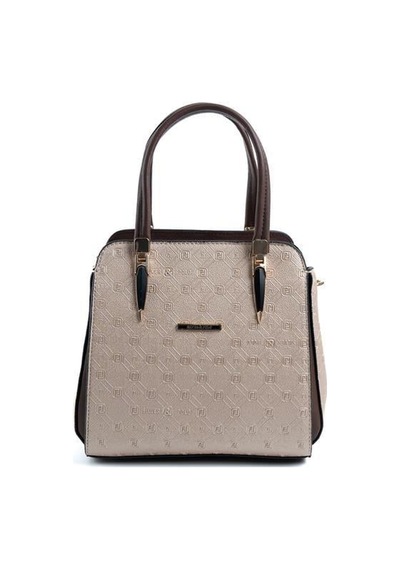 Silver Polo Sp1136 Kadın El Çantası Logolu Nut-kahve