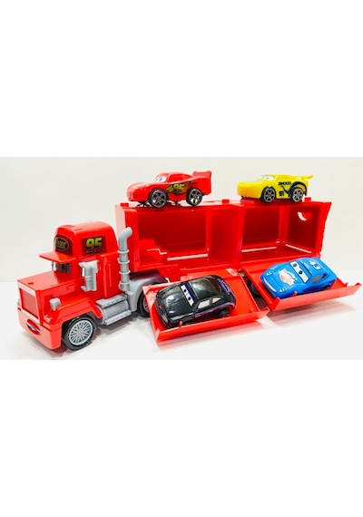 Cars Mack Tır Açılır Kapanır Kasa 2 Araçlı 33 Cm Sürtmeli Tır