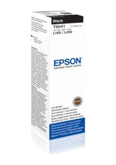 Epson C13t66414a T6641 Black Mürekkep L110-l200-210-l550-l355 Altın