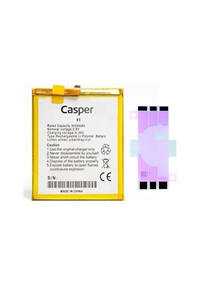 Casper Via F1 Batarya Pil Telefon Bataryası Pil Bandı Yanında