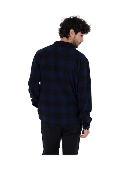 Hurley Hurley Axe Knit Flannel Shirt Erkek Mavi Sweatshirt 6721 Lacivert