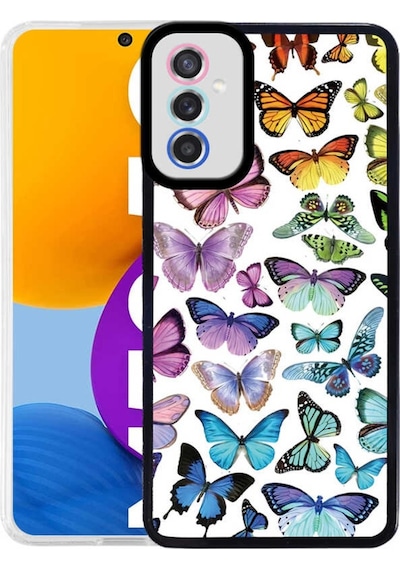 Samsung Uyumlu Galaxy M52 Kılıf Desenli Renkli Figürlü Kapak