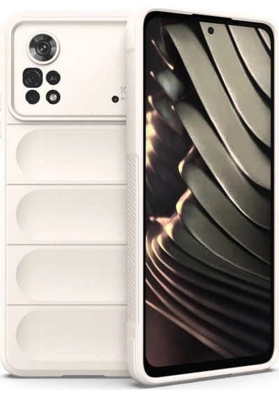 Uryport Xiaomi Poco X4 Pro 5g Kılıf Optimum Silikon - Krem