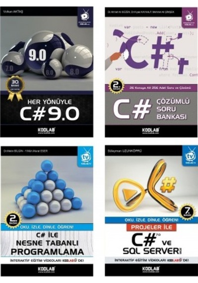 C# Eğitim Seti 2 - 4 Kitap Takım- Kodlab
