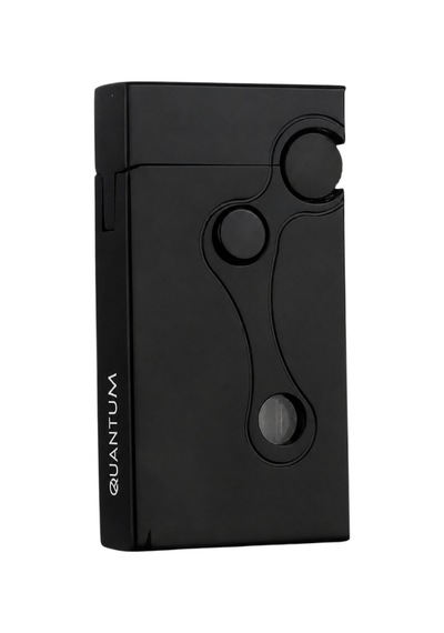 Quantum Soft Flame & Tek Torch Pürmüz Siyah Metal Puro Çakmağı Tr10006