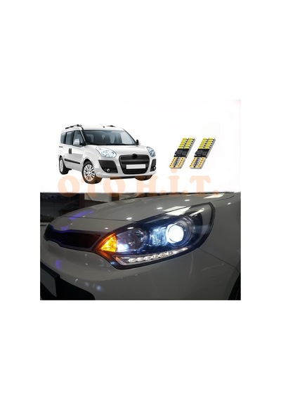 Fiat Doblo D3 10-15 Uyumlu Park Ampulü Beyaz Led Aydınlatma Ampulü Canbus'li