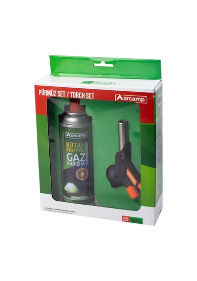 Orcamp Pürmüz Set Gaz Kartuşlu Siyah