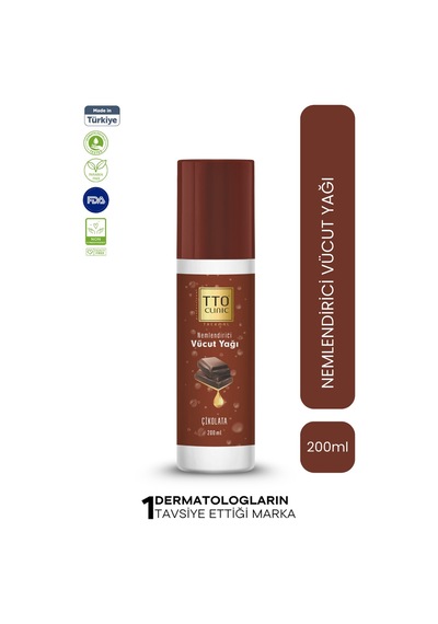 Tto Clinic Nemlendirici Çikolata Özlü Vücut Yağı 200 ML