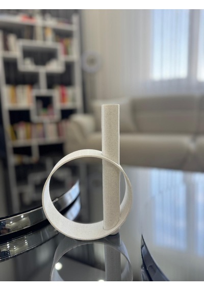 Modern Dekoratif Vazolu Biblo Minimalist Tasarım Masa & Salon Aksesuarı Mermer