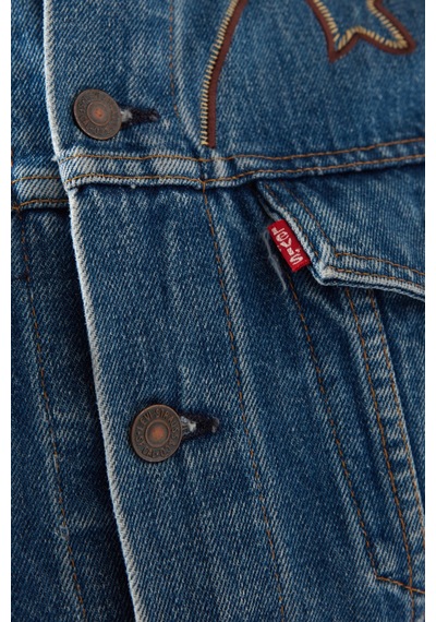 Hacker Denim Eb Denim Rodeo Vintage Denim Ceket, Zamansız Lüks Ve Modern Americana Mavi