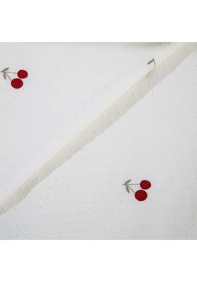 Cherry Boom Yatak Örtüsü Set Vanilya