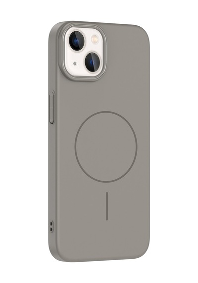 Ariatech Apple Uyumlu iPhone 13 Kılıf Magsafe Şarj Özellikli Ruby Silikon Kapak - Lacivert Lacivert