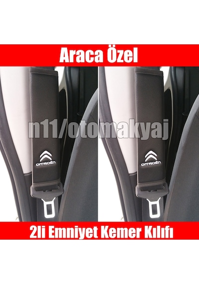 Citroen Berlingo 2002-2009 Oto Koltuk Deri Emniyet Kemer Kılıfı