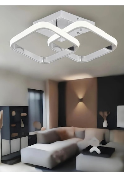 Hollykare Model Tekli Plafonyer Beyaz Işık Ultrapower Avizep