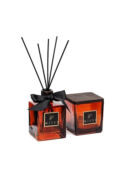 Simple Luxe Collection-dark Amber Oda Kokusu Ve Mumluk Seti