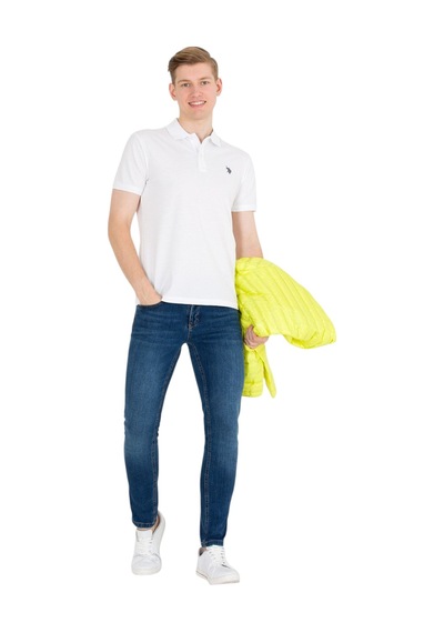U.S. Polo Assn. Erkek Polo Yaka T-shirt Beyaz