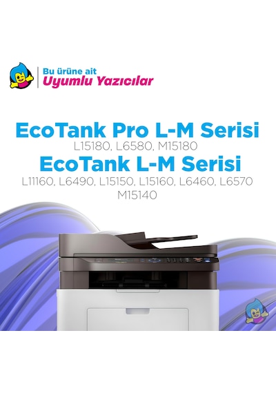 Epson T112  Uyumlu Mürekkep Takım / L11160 / L15150 / L15160 / L6460 / L6490 / L6550 / L6570 / M15140 / L15180 / L6580