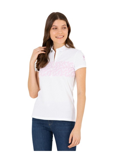 U.S. Polo Assn. Kadın Polo Yaka Tişört 1570765 Manolya
